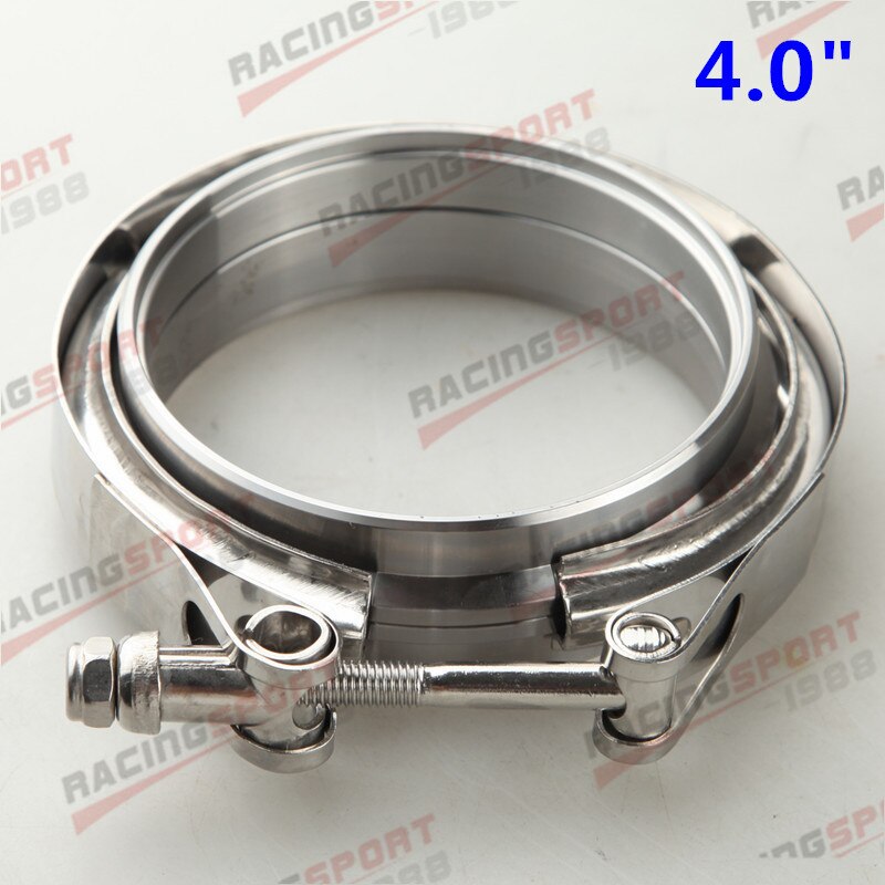 1.5 "1.75" 2 "2.25" 2.5 "2.75" 3 "3.5" 4 "Turbo échappement v-band pince et acier doux mâle/femelle bride Kit: 4 Inch