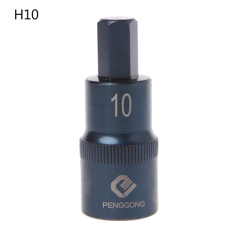 Hexagon Schroevendraaier Socket Multifunctionele Handgereedschap Boor Handje Socket H4 H5 H6 H7 H8 H10 H12 h14 H17: H10