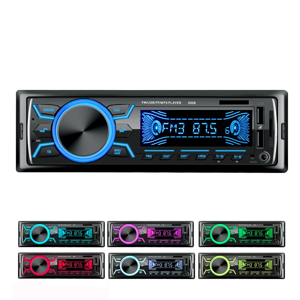 Car Radio Stereo Player Bluetooth Phone AUX-IN MP3 FM/USB/1 Din/remote control 12V Car Audio Auto