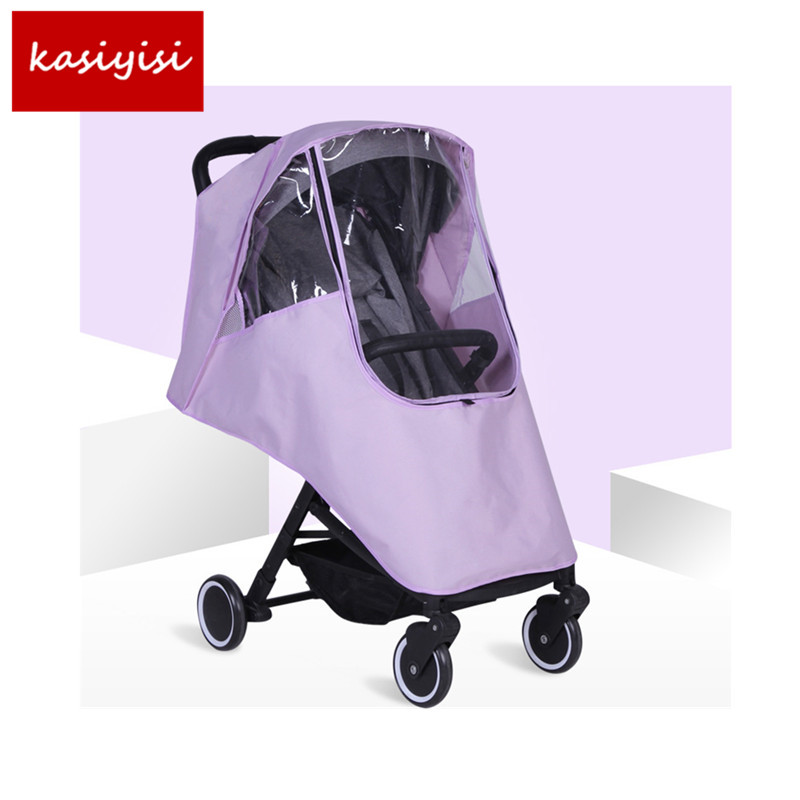 Stijl Waterdichte Cover Baby Winkelwagen Accessoires Regen Cap Regenjas Winddicht Cover Stofkap