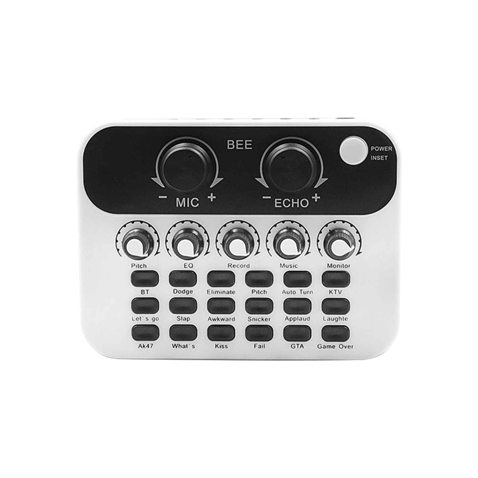 V8 Live Sound Card Online Singing Adjustable Voice Changer Durable Home Audio KTV Games For PC Computer Accessories
