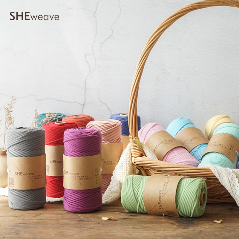 Macrame Cord 3mm x109 yd Soft Macrame Rope for macrame bag Wall Hanging Macrame Supplies Bohemia Dream Catcher DIY