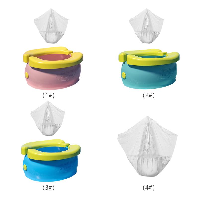 Portable Baby Infant Camera Pots Cartoon Banana Foldaway asiento de entrenamiento para el baño viajes orinal anillos para niños