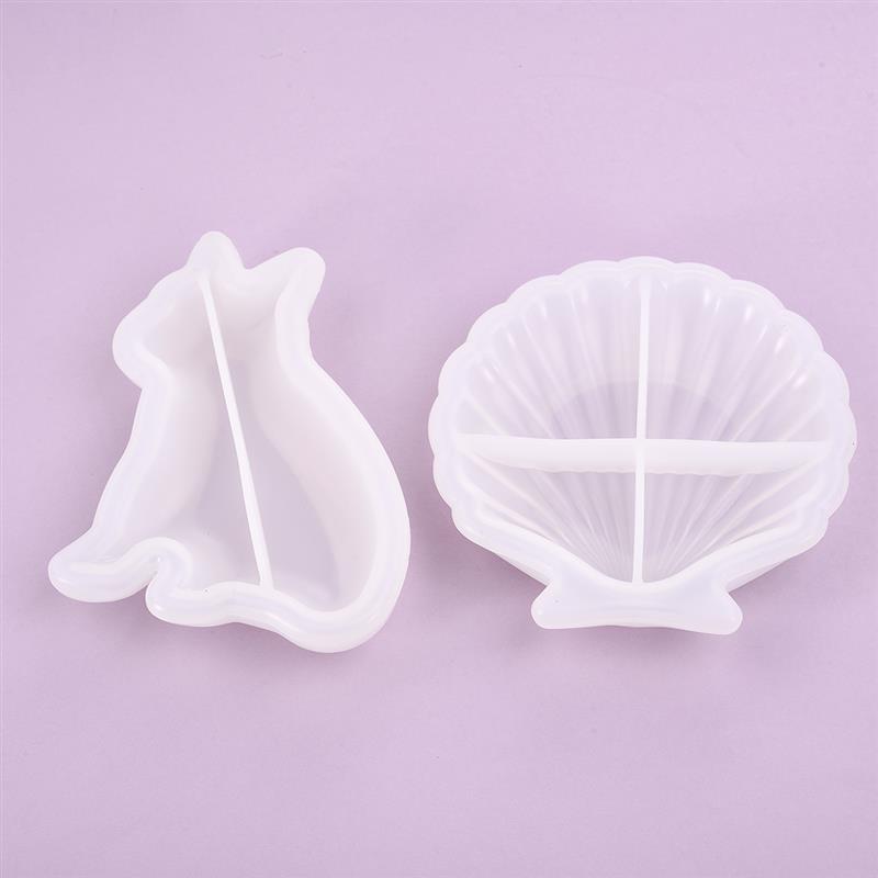 Opbergbak in de vorm van een schelphond, siliconen mal voor doe-het-zelf epoxy knutselen, sieraden maken, harsmal, sieradengereedschap, mallen