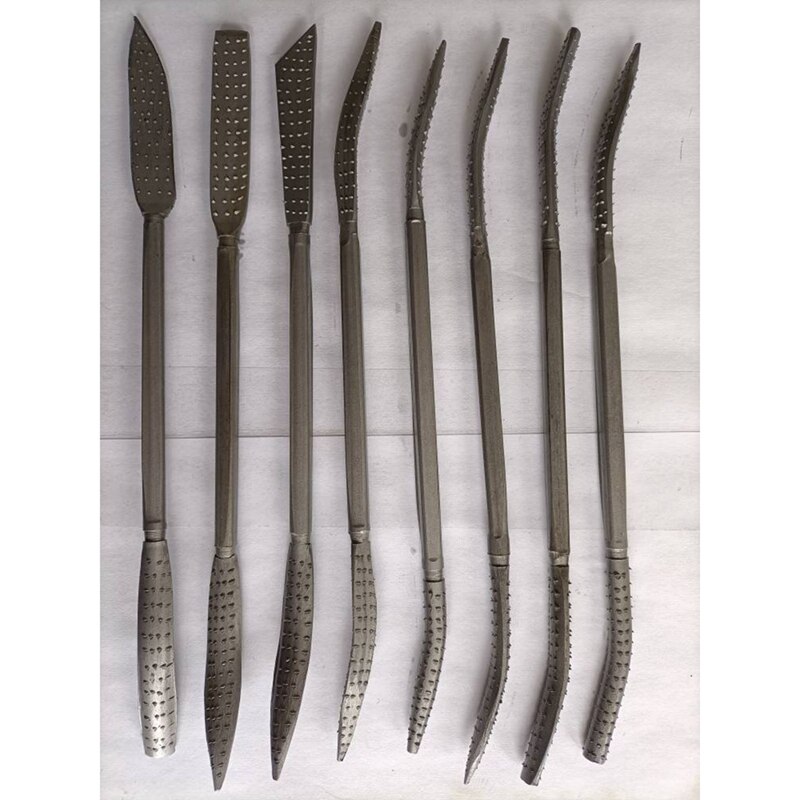 Juego de limas de madera, 8 piezas, 200mm, rebabas de doble extremo para tallado de carpintería, herramientas de mano, Lima de aguja