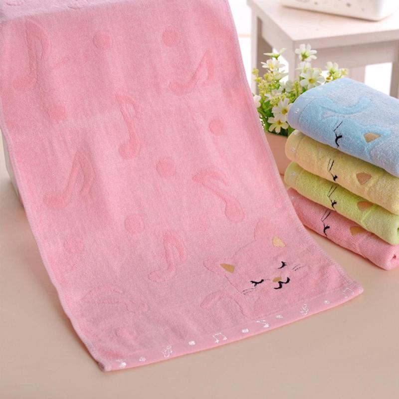 1pcs Baby Towel Pure Cotton Bamboo Fibre Bath Towel Super Accessories Bath Cartoon Absorbent Baby Towel Face Baby C0I4