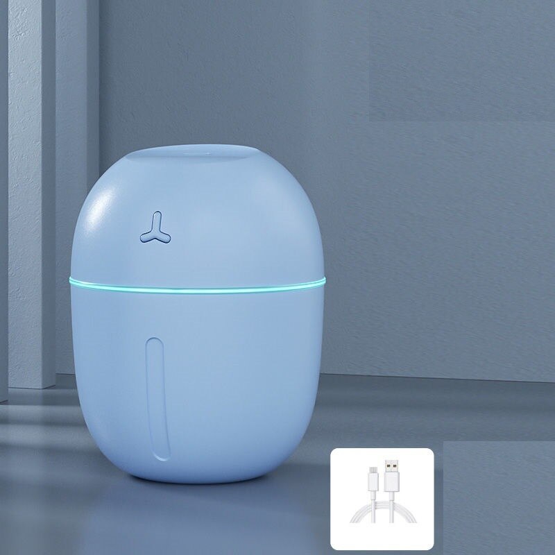 Luftbefeuchter Haushalt Schlafzimmer Kleine Mini Luft Duft Reinigung Spritzgerät Wasser Auffüllen Instrument USB klimatisierte Zimmer: E Blau