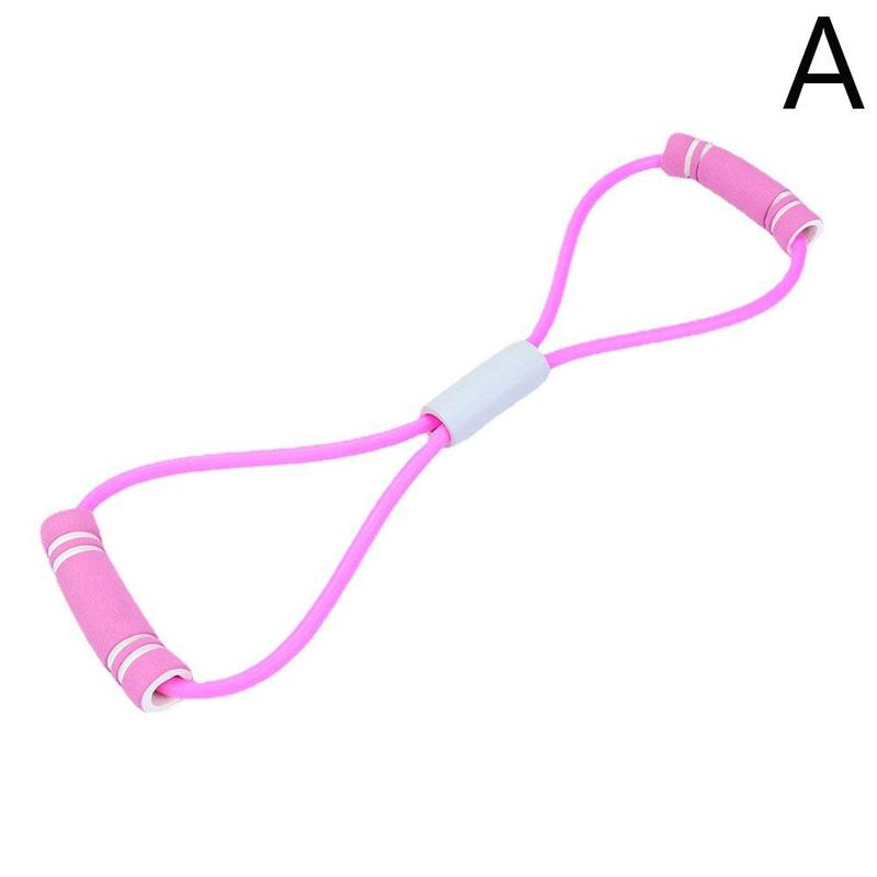 Cuerda de tensión para Yoga y Fitness, banda de pecho resistente a la polea de pared, artefacto para perder peso muscular, 8 cuerdas expansoras, Y0p2: Pink