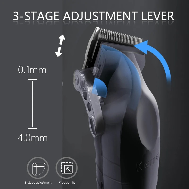 Kemei 2296 2299 Barbier Akku-Haarschneider 0 mm Null Gapped Haarschneidemaschine Detailer Professionelle elektrische beenden-Schneidemaschine