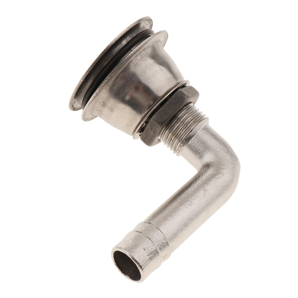 Marine Boat Fuel Gas Tank Vent 5/8inch Stainless Steel Flush Mount 90 Degree