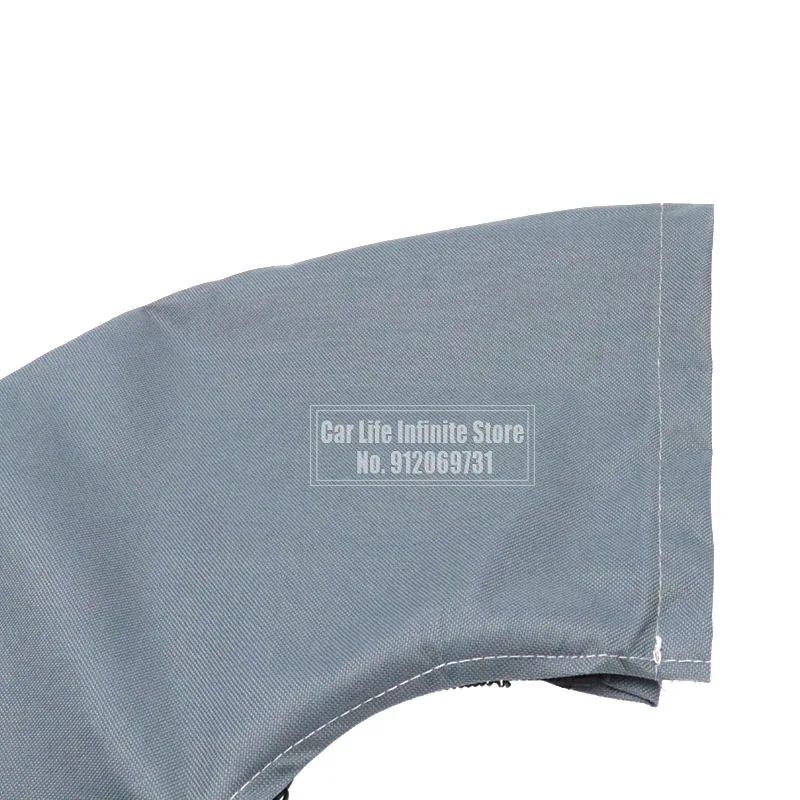 Waterproof 600D 3 Bow Bimini Top Boot Cover No Frame Yacht Boat Cover With Zipper Anti UV Dustproof Cover Marine Accessories