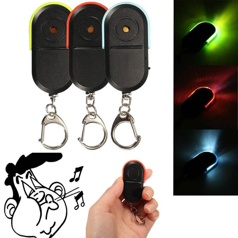 Anti-Lost Alarm Key Finder Locator Whistle Sound With Light LED Key Lost Mini Finder Anti Sensor X5P1