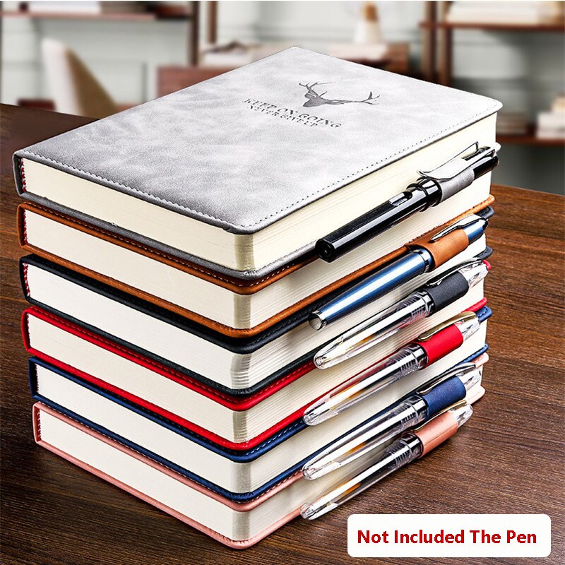 360 Pages Super Thick Wax Sense Leather A5 Journal Notebook Daily Business Office Work Company Notepad Book Logo School Supplies