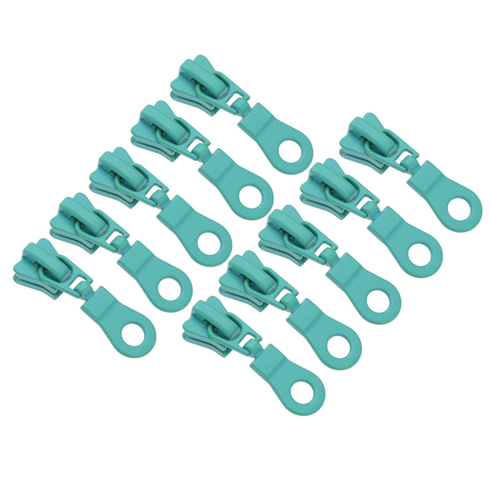 10/11Stck 40*12mm Zink-legierung Reißverschluss Schieberegler Metall Reißverschluss Schieberegler Reißverschlüsse Kopf DIY Koffer Kleidung tasche Reparatur NäHenne Zubehör: Grün  10Stck