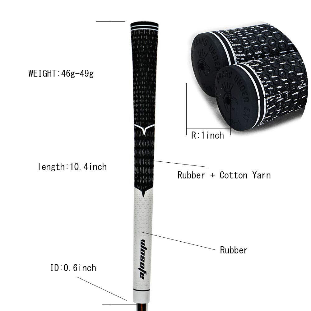 Golf irons Grip Standard Non-slip Golf club Grips white/black 10pcs/lot