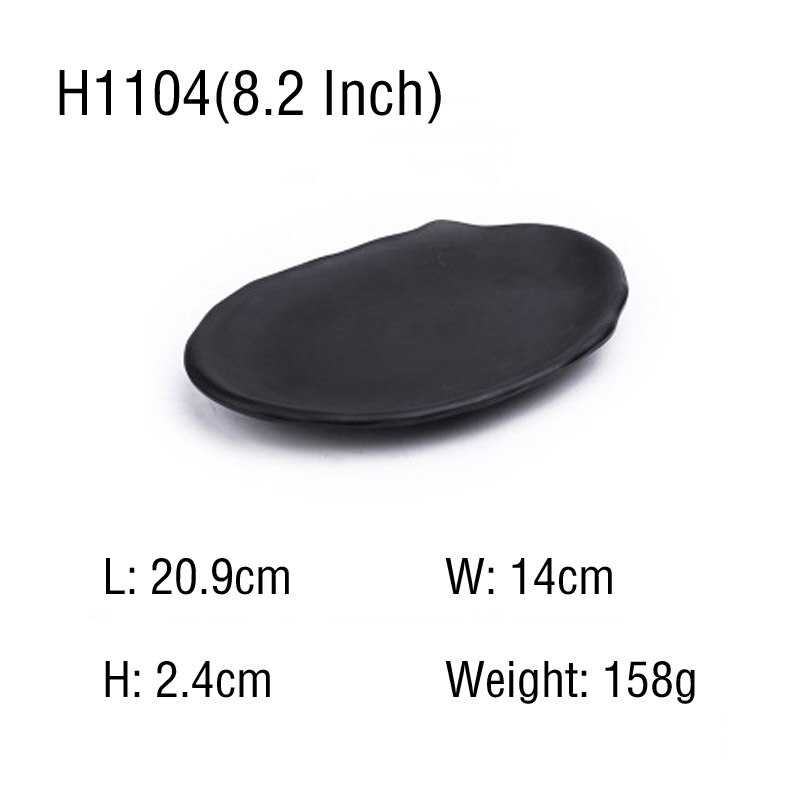 Vacclo 1 pc melamin sortere frost tallerken tallerken servise matbit sushi retter fast tallerken buffet restaurant hotell servise: H1104