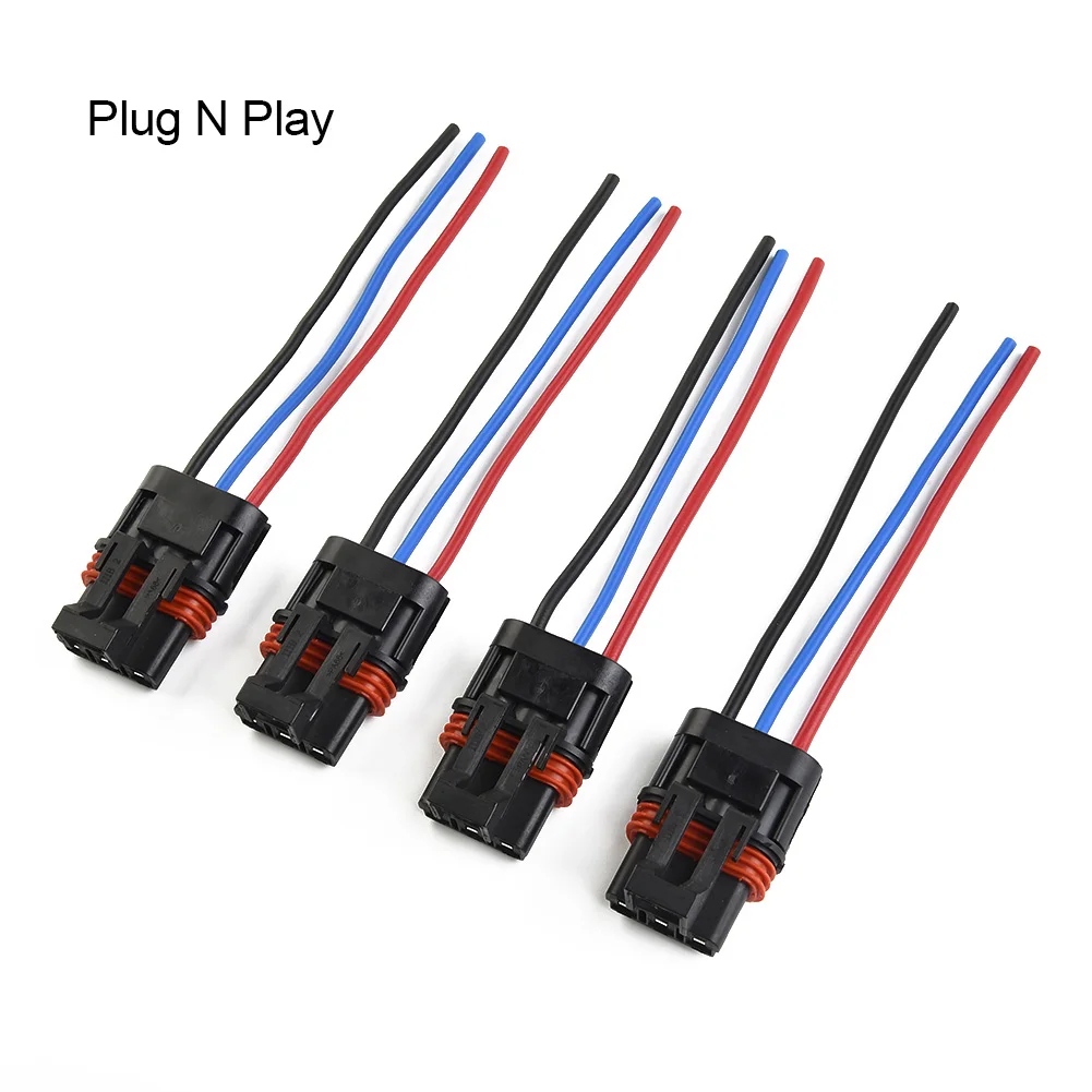 4PCS Car Pulse Power Bus Bar Plug Pigtail Wire Plug Connectors For Polaris RZR PRO XP XP4 Easy To Plug And Play Wire Accessories
