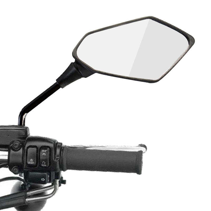 Rétroviseur Arrière Convexe avec Miroir 8 ou 10 mm pour Moto, Scooter, VAE Paire de 2, pour Vélo et Trottinette Électriques