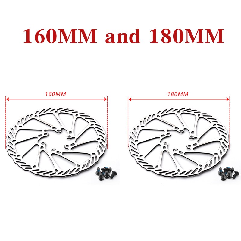 2 pièces de rotor de vélo AVID G3 vtt 180mm 160mm frein à disque vtt ruta rotor HS1 avec frein à disque hydraulique à vis de disco: G3 160and180