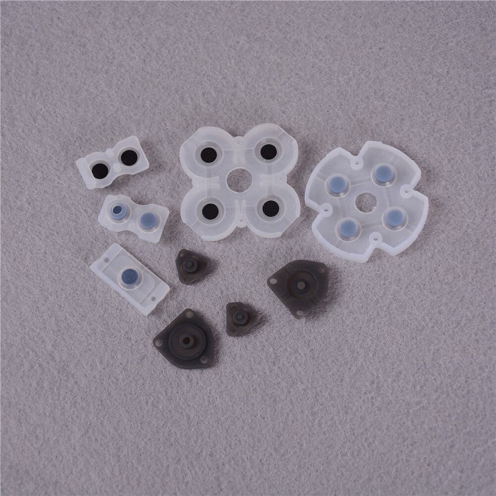 9pcs/set Silicon Button Pads Silicon Rubber Conductive Pads - For PS4 Controller Repair Parts