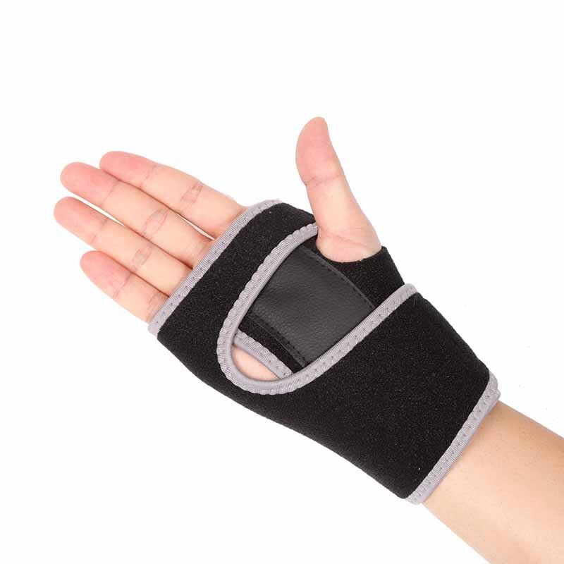Removable Adjustable Wristband Steel Wrist Support Carpal Tunnel Splint Arthritis Sprains Strain Protector Useful Outdoor 1 PC: Black gray right