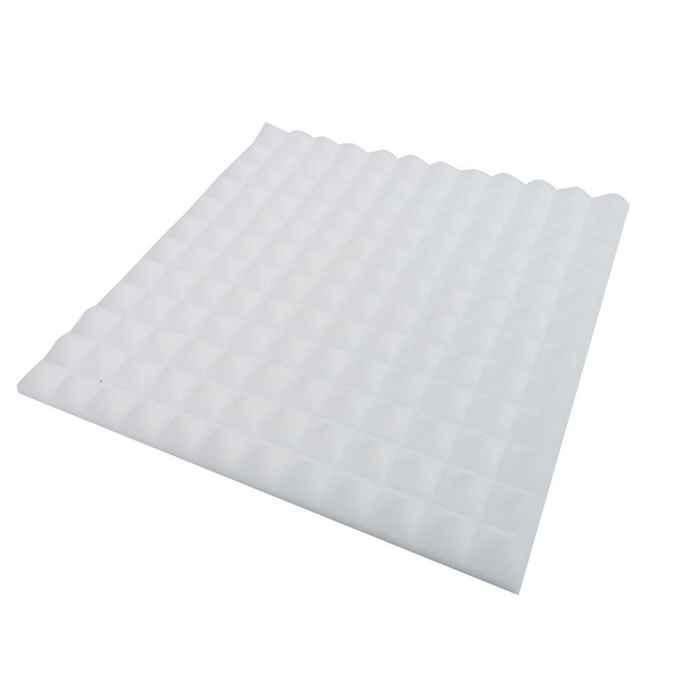 1Pcs Soundproof foam Acoustic Foam Panel Sound Stop Absorption Sponge Studio KTV Soundproof FDH: White