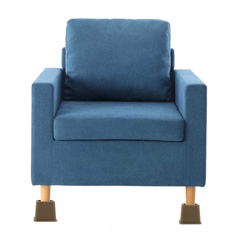 Elevadores de muebles resistentes ajustables de 4 piezas, elevador de patas para sofá/cama/mesa/silla