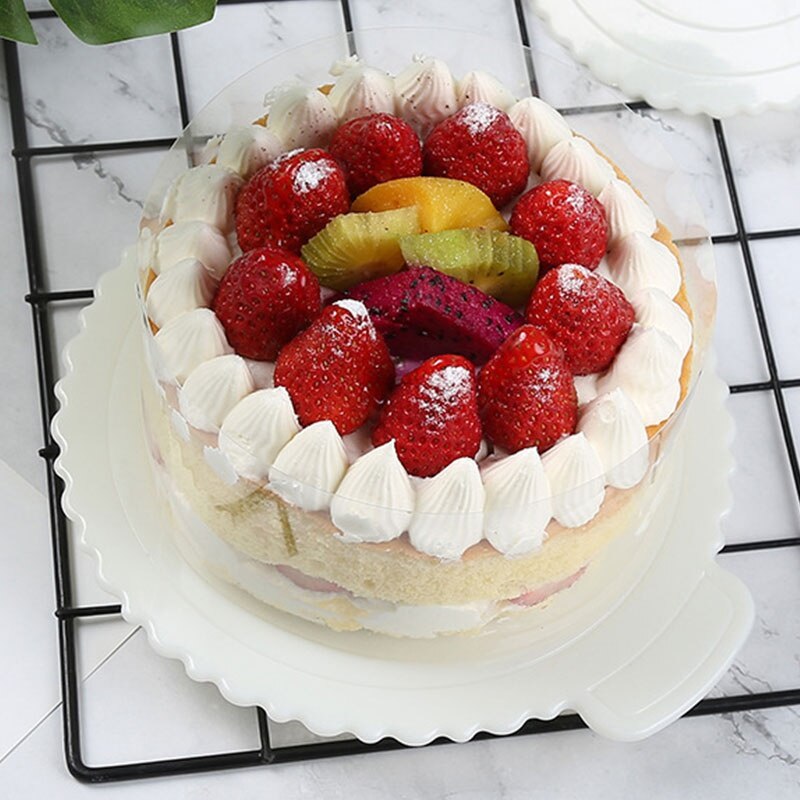 1PC 4/6/8/10inch Cake Boards Reusable Dessert Tray Plastic Cake Base Wedding Round Square Birthday Party