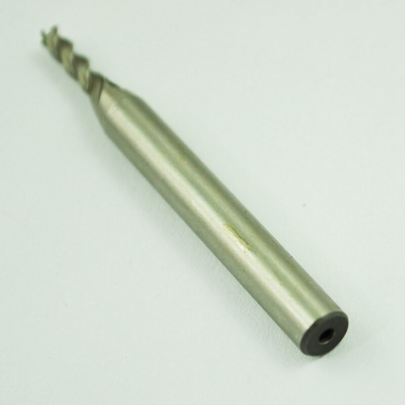 SODIAL(R) 1/8 "x 1/4" HSS vástago recto 4 flauta fresa herramienta de corte