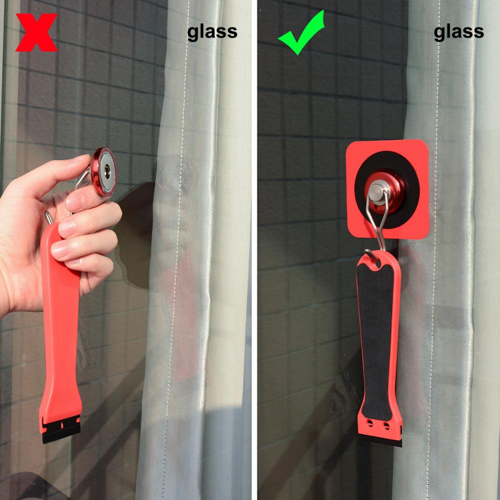 Foshio bilværktøjssæt adsorptivt lappeark kulfiber vinyl wrap magnet stick gummiskraber film cutter værktøjssæt biltilbehør