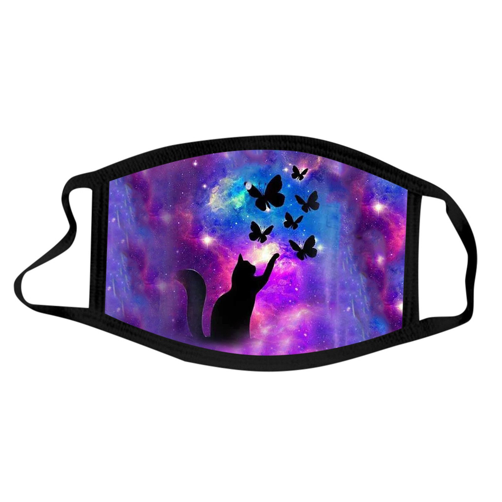 1/5 Uds de Fasemask adultos 1-5 uds Tie Dye máscaras de estampado de cruces tejido Reusable de Color de contraste Mascarillas Bandana