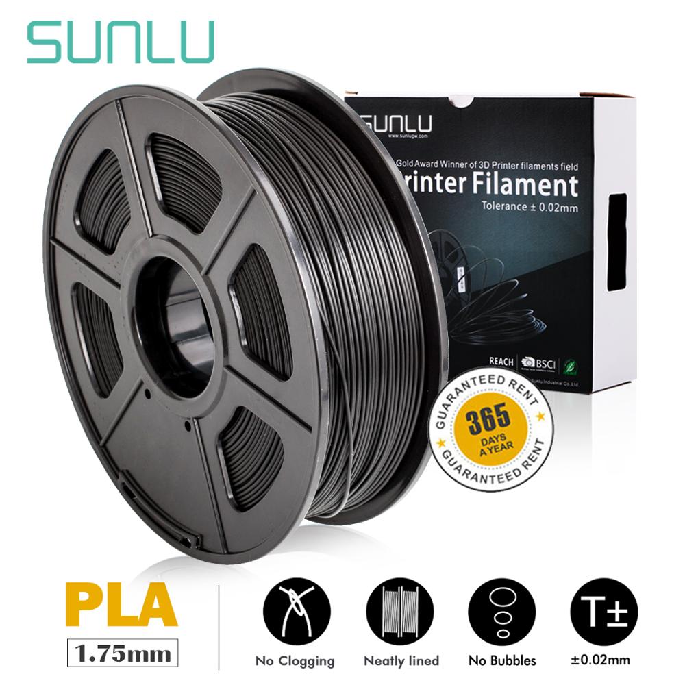 Sunlu 3d Printer Filament Carbon 1.75 1Kg Dimensie Nauwkeurigheid +/-0.02Mm Carbon Fiber Gloeidraad Vergelijkbaar Metalen 3D Afdrukken Materiaal