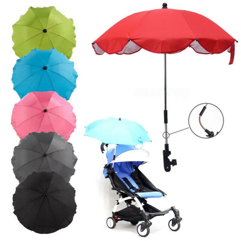 Universal Baby Foldable Bendable Parasol Umbrella UV Protection Stroller Pram Buggy