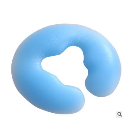 Oreiller en Silicone en forme de U pour Spa, coussin de Gel, repose-visage, pour Massage du corps, traversin doux pour Salon de beauté, DFA: u shape blue