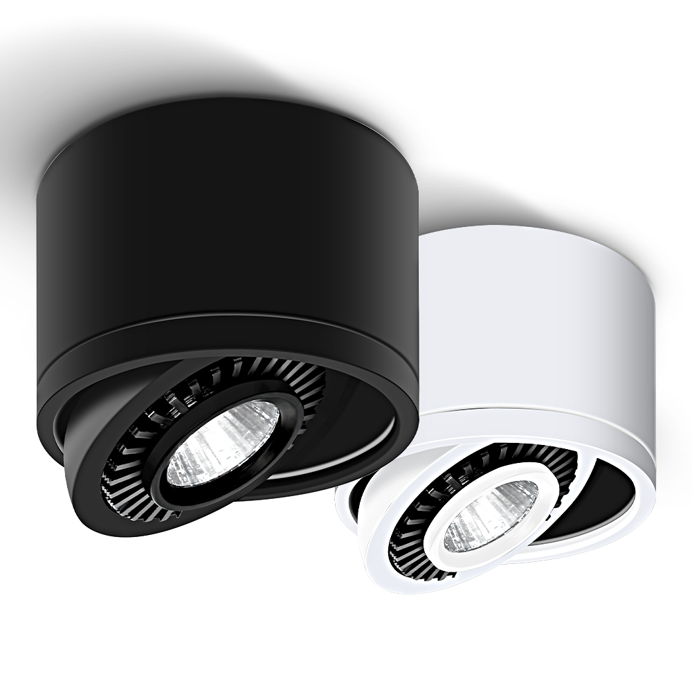 Hoek Verstelbare Dimbare Opbouw Downlight led Plafondlamp 5W 7W 9W 15W LED COB Spot Light AC110/220V Plafondlamp