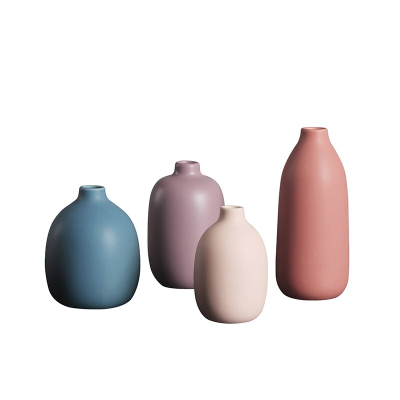 Morandi bloemenvazen klein voor eettafel woonkamer bruiloft middelpunt hotel kantoor scandinavische huisdecoratie keramische vaas pot
