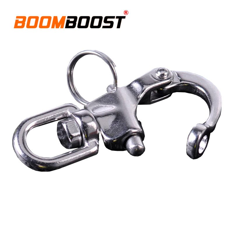 316 Stainless Steel Anchor Chain Swivel Yacht Sailing Hook Quick Release Eye Shackle For Marine Architectural Heavy Duty D Ring