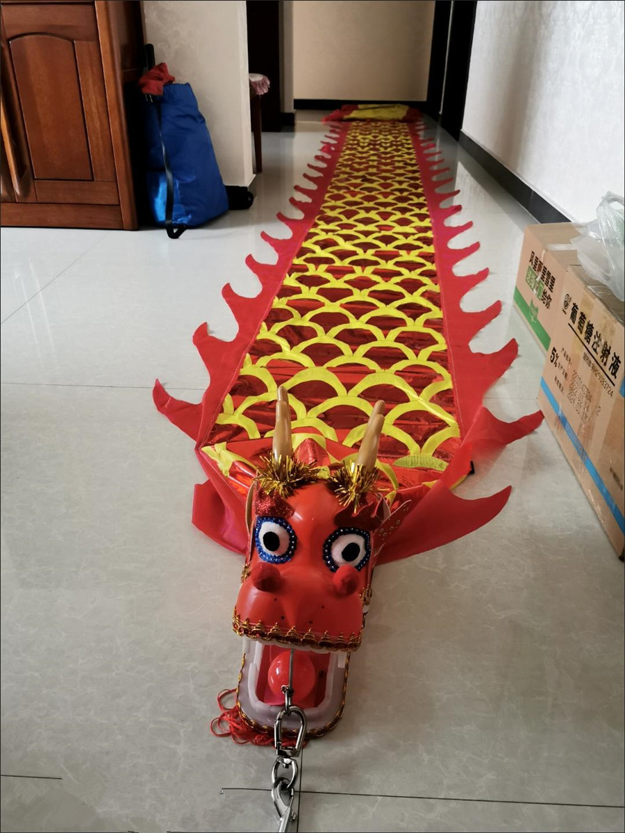 400 Gram Adults Chinese Dance Dragon Head Plastic Solid Firm Hard Anti-broken Dragon Dance Accessories