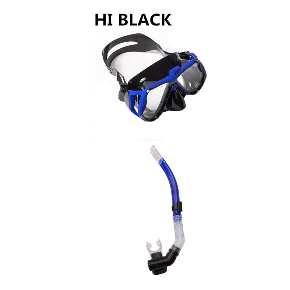 myopia Diving Mask Swimming Goggles Underwater Scuba Snorkel Swimming Goggles for GoPro Xiaomi Sports Camera: Blue