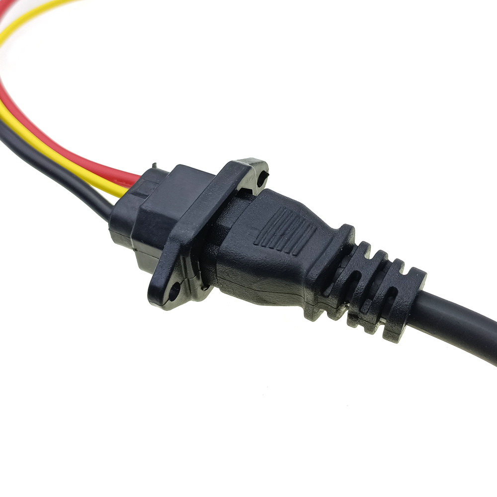 E-bike Battery Charging Socket Electric Car Connector Charging Plug Universal Three Vertical DC 60V 10A Cable for 60V Vehicle