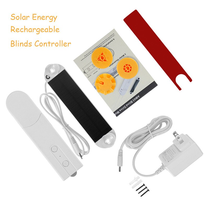 DIY Smart Motorized Chain Roller Blinds Shade Shutter Drive Motor Powered By Solar Panel And Charger Bluetooth APP Control