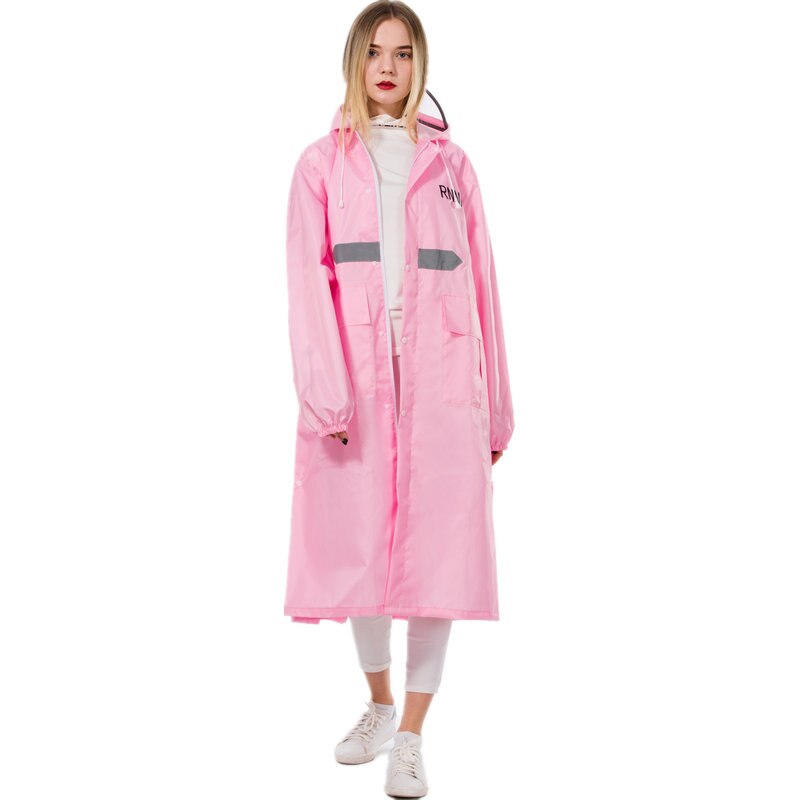 Waterdichte Jas Regenjas Vrouwen Nylon Poncho Reizen Pvc Bike Regenjas Motorfiets Mode Ondoordringbare Mujer Regenjas Meisje BA60YY: Roze / Xxl