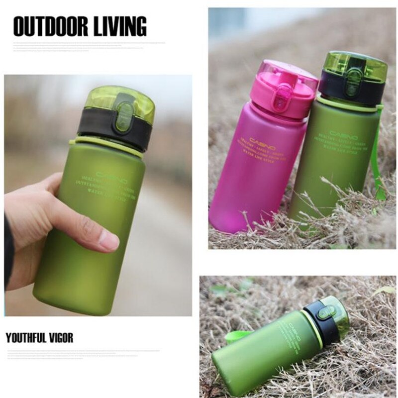 400ml BPA Free Leak Proof Bott Couple Tour Water Sports Bottle High Travel Outdoor Drink Portable Hiking School