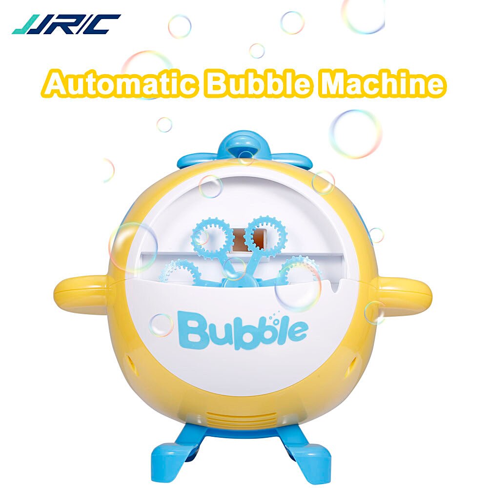 Máquina de burbujas JJRC V07 para niños con forma de helicóptero, juguete burbujeante automático para niños, juguetes de verano para actividades al aire libre