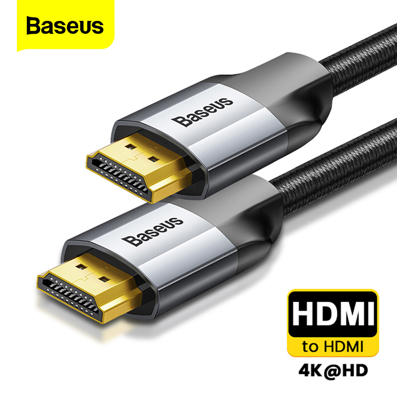 Baseus Hdmi Kabel 4K Male Naar Male Hdmi 2.0 Kabel Voor PS4 Projector Tv Audio Video Hdmi Wire Cord digitale Splitter Schakelaar 5M 3M