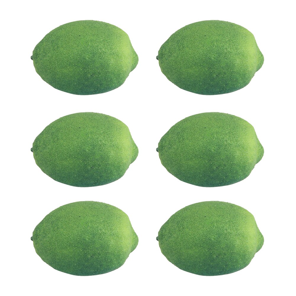 Realistic Simulation Yellow Lemon Lime Photography Props Fruit Food Shooting Props Photo Ornaments Home Decoration