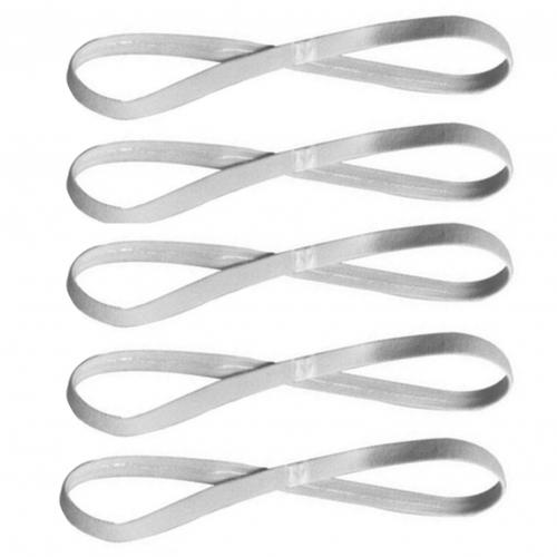 Bandas para el pelo para hombre y mujer, cinta para el pelo de Color caramelo, cinta deportiva antideslizante para correr, banda elástica de goma para el sudor, accesorios para el cabello de fútbol, 5 uds.: Grey