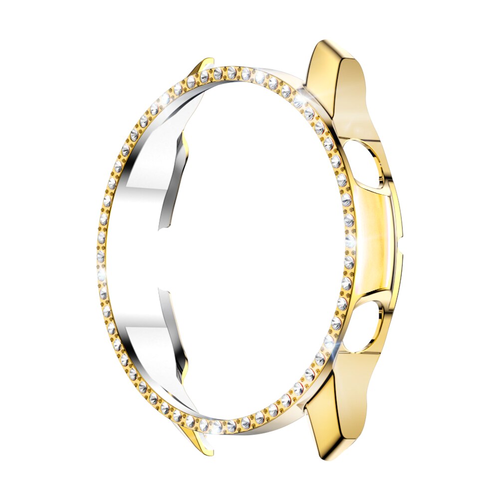 Diamanten pc-hoesje voor samsung galaxy watch 3 45mm 41mm glanzende diamanten pc-hoes voor samsung galaxy watch 3 45mm 41mm: Goud / Galaxy watch 45mm