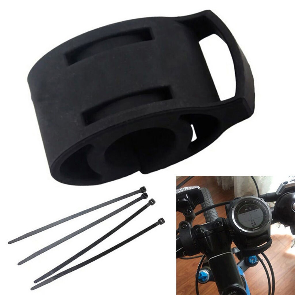 Support GPS ajustable en Silicone | Support de bicyclette, Support réglable de vélo, Support de montre pour Garmin FR60 FR70