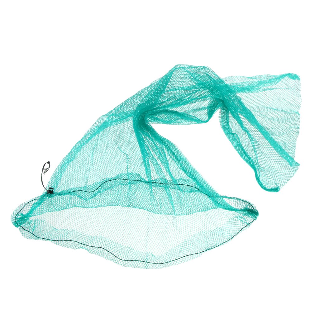 0.95m Nylon Folding Fishing Landing Net Green Lightweight Fishing Keeper Net